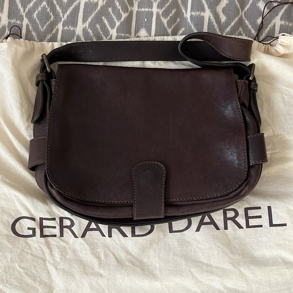 Gerard Darel Dark Brown Shoulder Bag (with dust cover)
